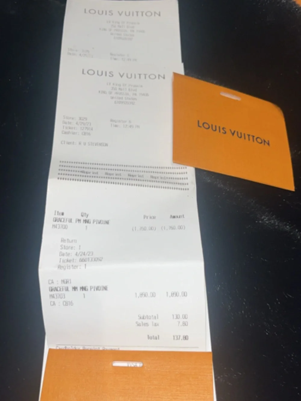 Louis Vuitton Graceful MM Shoulder Bag with Dust Bag